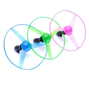 Soucoupe volante à câble de traction, jouets avec lumière LED