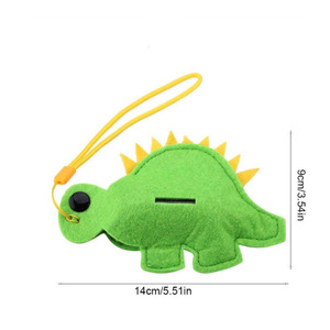 Sacs à déjections canines en cuir du fabricant d'origine ; sacs à déjections canines portables pour animaux de compagnie ; outil de ramassage de déjections pour animaux de compagnie avec motif de dessin animé mignon. - Product Image 3