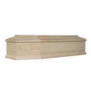 殡葬用品厂家高品质木制棺材定制雕刻各种尺寸棺材棺材