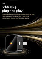 Dongle USB Wifi 6 CarPlay Android Auto Fast Pair, Konektor Carplay Pabrik dengan One-Tap Dual Phone Switch