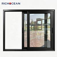Fenêtres coulissantes en aluminium à cadre fin, étanches, de luxe, sur mesure, RICHOCEAN, robustes, à double vitrage, fenêtres panoramiques pour patio