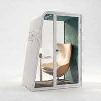 Cabine téléphonique acoustique insonorisée pour bureau, cabine modulaire silencieuse pour appels en open space