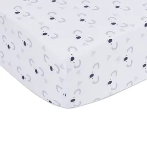 Cartoon Koala Theme Design Baby Rubber Cot Sheet Children Bed Bedding Sheet