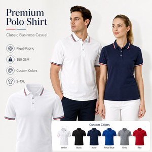Camisa de Golf Personalizada con Logotipo Premium, Cuello con Ribete, Estilo Clásico, Casual de Negocios, Venta al Por Mayor, Colores Personalizados - Product Image 1