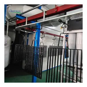 Automatic Powder coating line with automatic spray pretreatment and natural gas oven