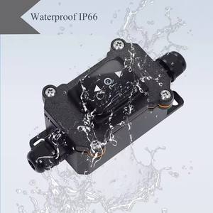 Boîte de jonction étanche pour interrupteur en ligne 12V/24V/110V/220V/250V avec interrupteur à bascule ON-OFF-ON et bouton momentané haut/bas pour commande de moteur - Product Image 2