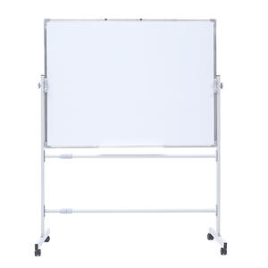 Tableau blanc magnétique mobile de bureau avec tableau effaçable à sec 36x48 pouces Réglable en hauteur et réversible à 360° - Product Image 6