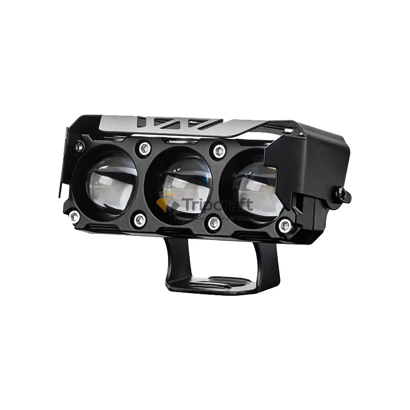 Novo 3 lentes de luzes de motocicleta amarelo ou branco, holofote auxiliar LED, luzes de neblina para motocicleta, motor de moto