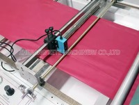 Machine de fabrication de sacs en non-tissé à poignée boucle, entièrement automatique, contrôlée par PLC, avec moteur servo
