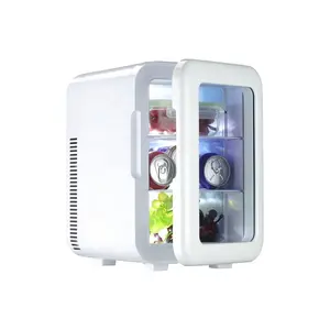 Fabrika fiyat sıcak satış toptan 12V 6L güzellik kozmetik araba buzdolabı küçük taşınabilir 12v Mini buzdolabı
