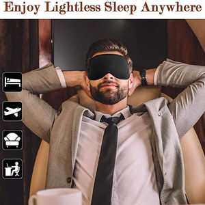 Nouveau et meilleur hommes femmes masque de <span class=keywords><strong>sommeil</strong></span> de luxe 3D lumières bloquant les cils couvre-yeux pour les dormeurs latéraux masque de <span class=keywords><strong>sommeil</strong></span> réglable - Product Image 3