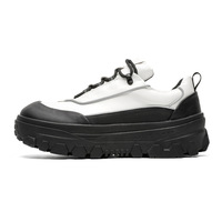 Chaussures de marche unisexes à semelle épaisse, design rétro, tige en cuir microfibre, maille respirante, semelle intermédiaire en caoutchouc, semelle extérieure rehaussante