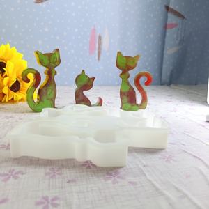 Moldes de fundición de resina hechos a mano para adornos decorativos DIY estilo Ins herramientas de escritorio de silicona molde de Papá Noel - Product Image 2