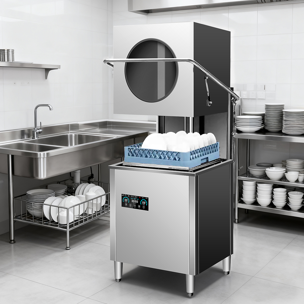 220V/380V 9KW Smart Automatic Kitchen High Efficient Energy Saving Stainless Steel 304 CE Certified 60 Commercial Dishwasher