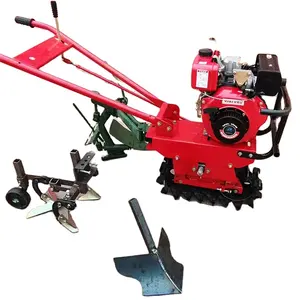 Cultivadores de equipos agrícolas baratos y fáciles de usar Mini Tiller Motor proporcionado 90 Power Tiller Machine Sierpe Power Tiller de segunda mano