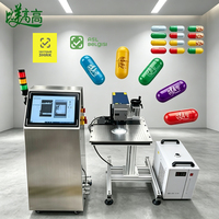 Machine de marquage laser UV anti-contrefaçon avec positionnement visuel et gravure rapide par lots pour logos, textes et numéros sur capsules