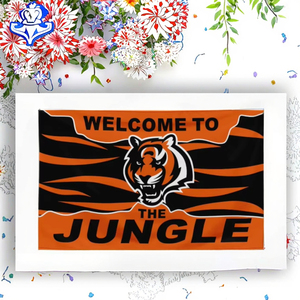 Bandiera di calcio in poliestere 3 * 5FT bandiera di <span class=keywords><strong>BENGALS</strong></span> promozione economica su misura all'ingrosso - Product Image 5