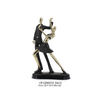 Nueva pareja de baile latino Artificial resina abstracta Pas De Deux escultura acento para el hogar para diseños de interiores - Product Image 5