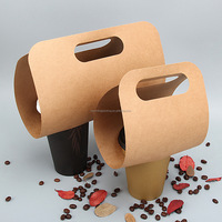 Porte-gobelet en papier kraft portable pour thé, café, à emporter, design anti-fuite avec logo, laminage mat, gaufrage, utilisation pour la tequila