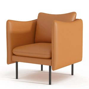 Phong cách Bắc Âu PU da hiện đại Nhà phòng khách văn phòng quản lý điều hành dự án hợp đồng sofa - Product Image 2