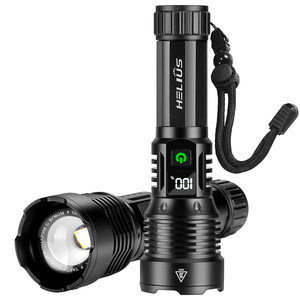 Chất lượng cao Telescopic Zoom có thể sạc lại đèn lồng hiển thị điện linterna trắng <span class=keywords><strong>LED</strong></span> Ngọn Đuốc Đèn chiến thuật đèn pin - Product Image 1