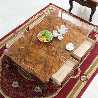 Table basse de luxe européenne classique Meja Kopi Table à thé moderne en bois massif ensemble de 3 meubles de salon