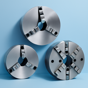 Mandril de torno <span class=keywords><strong>CNC</strong></span> de 3 mordazas de alta precisión hidráulico para fresadora, eje de sujeción, Centro de torneado de Metal, accesorios de herramientas para máquinas - Product Image 6