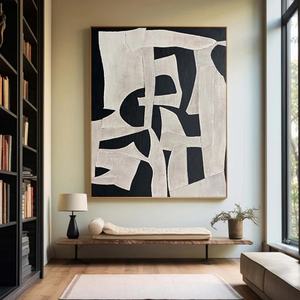 Arte Mural Minimalista para Decoración del Hogar, Pintura Abstracta Hecha a Mano, Pintura al Óleo Acrílica sobre Lienzo - Product Image 5