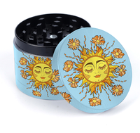 Accessoires pour fumer pour fille, Logo personnalisé, vache rose, 4 pièces en alliage de Zinc, moulins à tabac et à épices, broyeur à tabac à herbes, nouvel arrivage