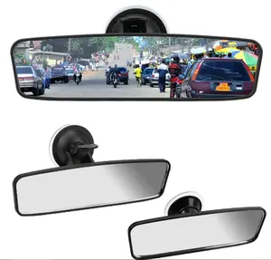 Espejo retrovisor universal para coche de bebé con ventosa 360 gira espejo retrovisor interior de coche gran angular ajustable