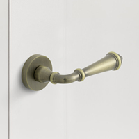 Poignée de porte et serrure de chambre à coucher en alliage de zinc Goo-Ki, finition bronze antique mat brossé, haute qualité