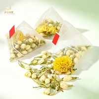 Thé floral parfumé naturel, sachet de thé triangulaire à la chrysanthème, au jasmin et au chèvrefeuille, boisson saine aux herbes sans additifs, en vrac
