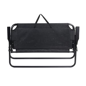 Banc de jardin pliant double de luxe portable pour l'extérieur avec impression de logo en gros – Chaise longue double pour pique-nique et camping - Product Image 5