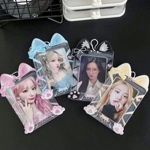 Vente flash - Porte-carte photo personnalisé en PVC, acrylique, avec porte-clés, design personnalisé, carte vierge, porte-carte photo pour album Kpop - Product Image 3