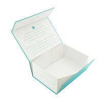 Boîte cadeau magnétique pliante en papier d'art rigide fait main de luxe imprimé de logo personnalisé boîtes d'emballage de parfum en carton pour bijoux