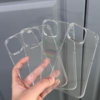 Coque de protection transparente rigide en PC anti-traces de doigts, semi-encollée, personnalisable, anti-chute, pour iPhone 17 (base simple)