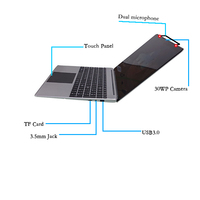 Laptop 15.6" Intel N100/N150 con Windows 11, SSD 512GB, 12GB RAM, Display Full HD 2560x1440, Suite Office, Fornitore OEM/ODM per il Brasile