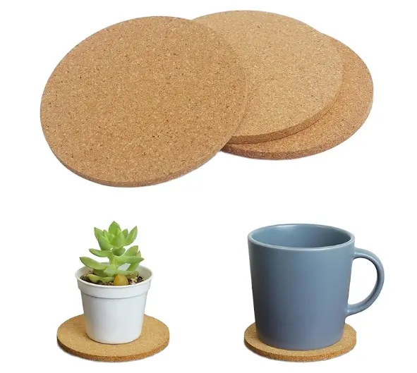 2024 thiết kế mới nút chai Coaster cho uống thấm chịu nhiệt tái sử dụng trà hoặc cà phê Coaster đế lót ly trống cho hàng thủ công