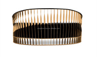 Nouveau design, ensemble de canapés en tissu, ensemble de canapés à armature métallique dorée brillante torsadée, meubles de salon, canapé-fauteuil rembourré 1 2 3 places