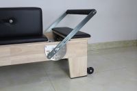 Cama de Pilates Reformer de Alta Calidad con Núcleo de Roble Macizo, Equipo de Pilates de Grado Comercial para Gimnasio, Cama de Fitness Resistente