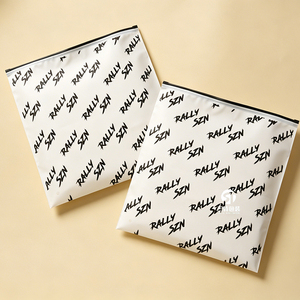 Custom Recyclable CPE Zipper Bags | Frosted Self Seal Clothing Packaging for Apparel <b>Garments</b> - Product Image 4