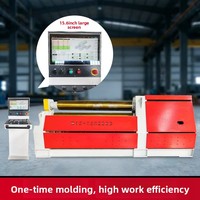 Machine de pliage de tôles CNC à quatre rouleaux orientée vers l'exportation W12CNC, entièrement automatique, hydraulique, à quatre axes, pour le pliage rond (sans section droite)