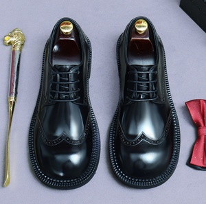 Zapatos Oxford de Piel Genuina para Hombre, con Punta Cuadrada y Cordones, para Primavera y Otoño, Deportivos, Casuales, de Oficina y para el Trabajo - Product Image 5