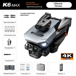 Dron Vertical K6max con Tres Cámaras, Evitación de Obstáculos en Cuatro Lados, Posicionamiento de Flujo Óptico, Aeronave de Cuatro Ejes, 4k HD, Gestos - Product Image 6