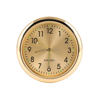 Insert de montre en alliage 40 mm Décoration de voiture Horloge Mini tête d'horloge Insert de montre de voiture