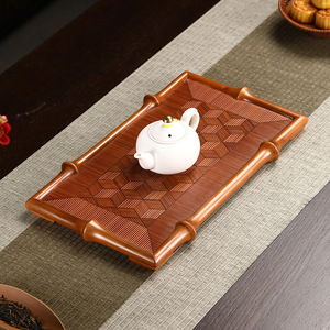 Chinese bamboo <b>tea</b> tray, teacup holder, <b>tea</b> <b>set</b> storage, teapot holder, <b>tea</b> ceremony <b>tea</b> <b>set</b> tray - Product Image 2