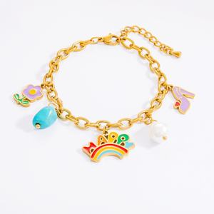 Wholesale Stainless Steel DIY <b>Charm</b> Bracelet for Women Trendy Luxury Pendant for Anniversary - Product Image 5