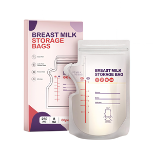 Tas penyimpanan susu disesuaikan 240ml/8OZ tas penyimpanan susu 60 120 200 hitungan Bpa gratis - Product Image 2