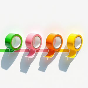 Floresan isim etiketi etiketleri termal baskı etiketleri renk kodlama etiketi - Product Image 1