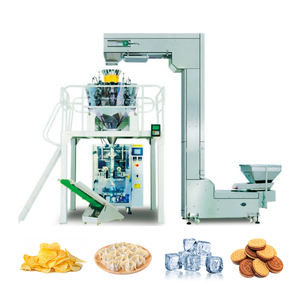 เครื่องบรรจุภัณฑ์อัตโนมัติสำหรับขนมขบเคี้ยวรสเผ็ดกรอบพริกแบบเม็ด  แบบมัลติฟังก์ชั่น  พร้อมเครื่องชั่งน้ำหนัก  บรรจุ  และปิดผนึกในถุงพลาสติก - Product Image 1